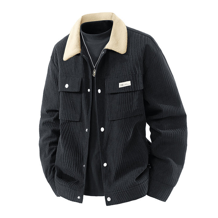 Herren Cordjacke mit Teddyfutter Drune
