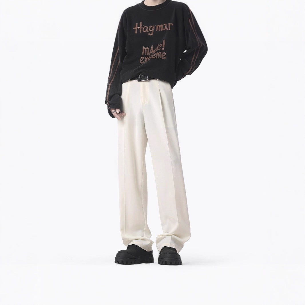 Damen Elegante und bequeme weit geschnittene Stoffhose Drune