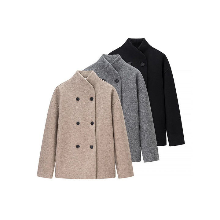Damen elegante Doppelreiher-Jacke im modischen Schnitt Drune