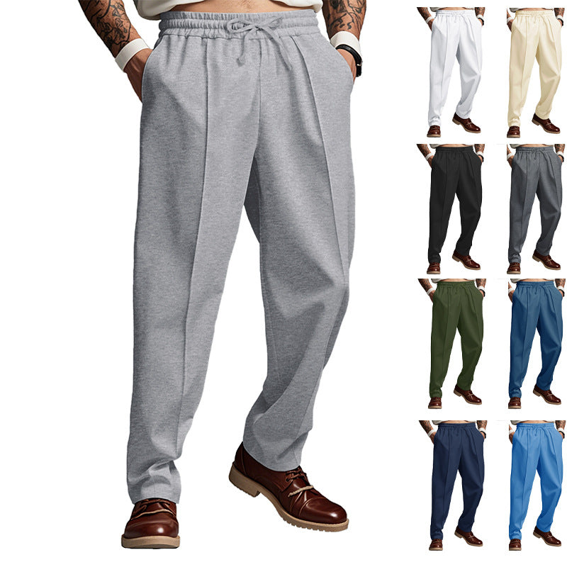 Herren nan sportliche Jogginghose mit elastischem Bund und vorderer Mittelnaht Drune