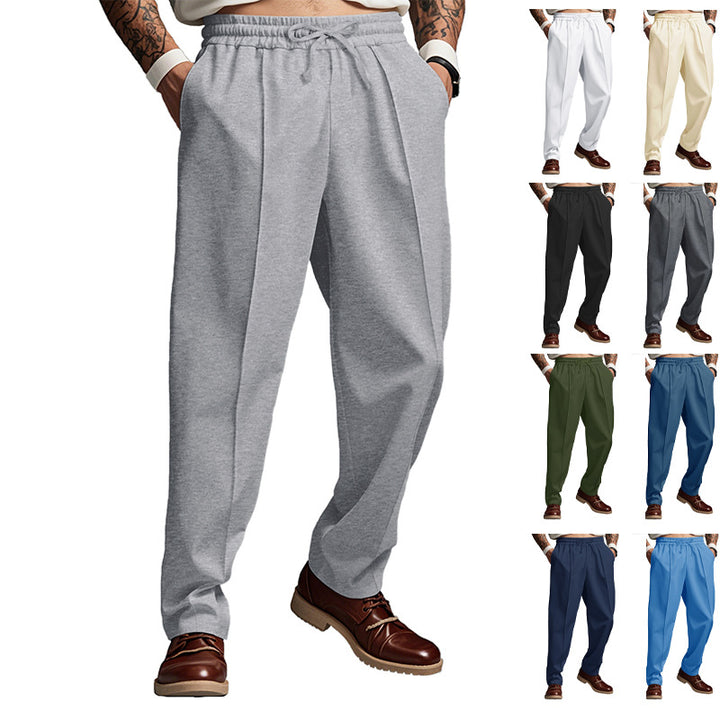 Herren nan sportliche Jogginghose mit elastischem Bund und vorderer Mittelnaht Drune