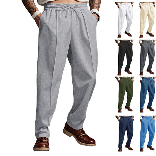 Herren nan sportliche Jogginghose mit elastischem Bund und vorderer Mittelnaht Drune