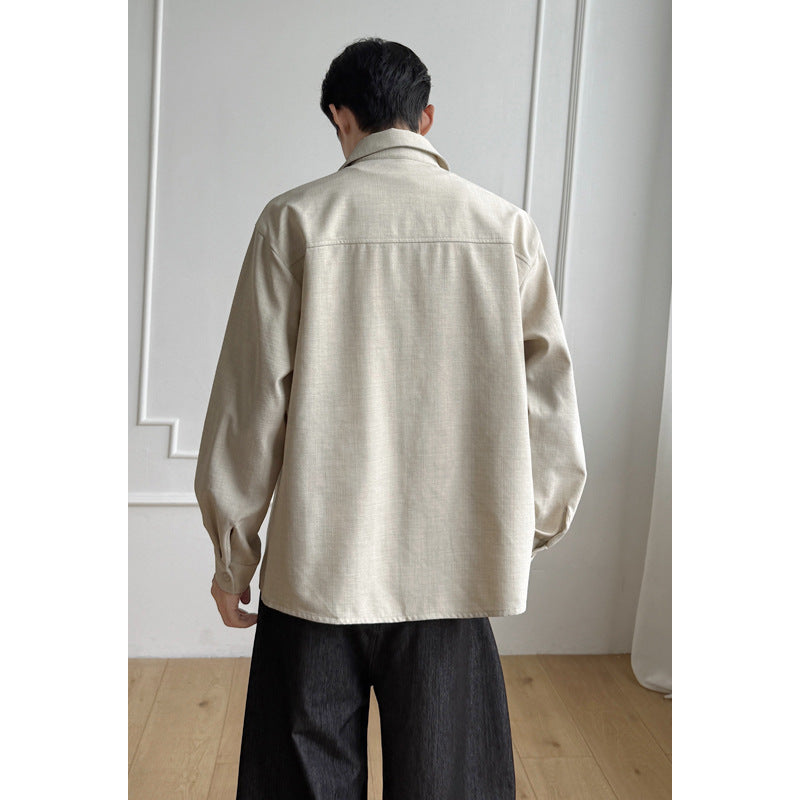 Herren Modische und lässige Overshirtjacke Drune