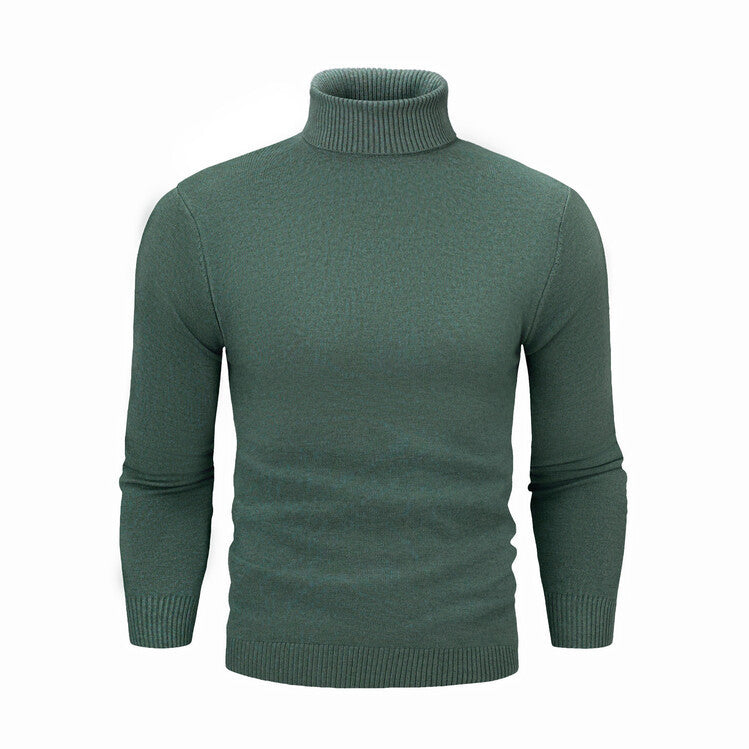 Herren eleganter Rollkragenpullover aus feiner Merinowolle Drune