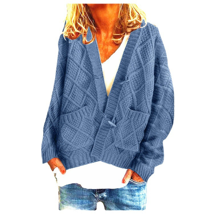 Damen Grobstrick-Cardigan mit praktischen Taschen und modernem Schnitt Drune