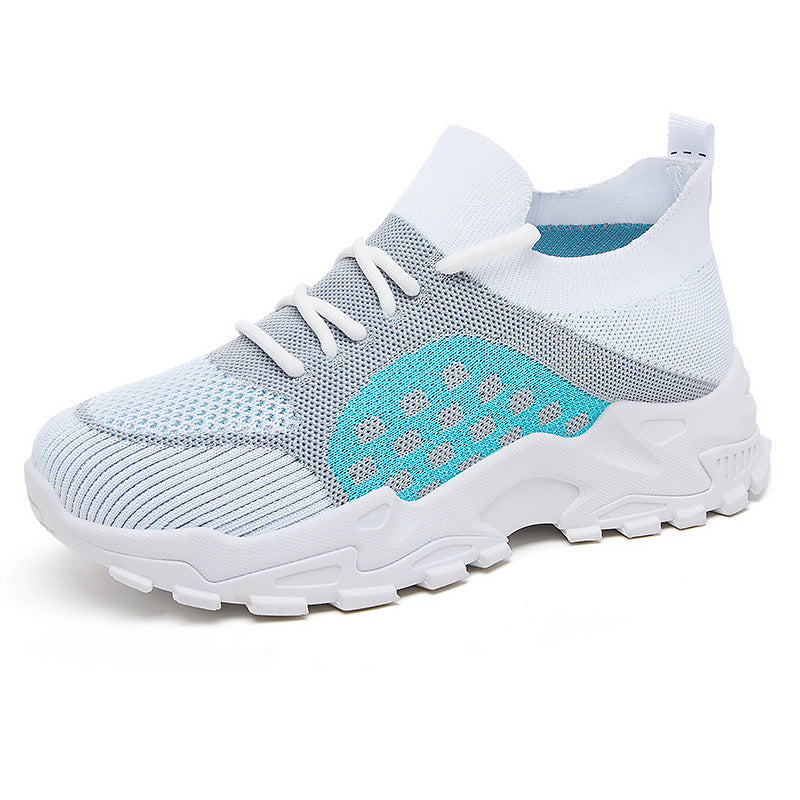 Damen Sportliche Sneaker mit atmungsaktiver Strickoberfläche und flexibler Sohle Drune