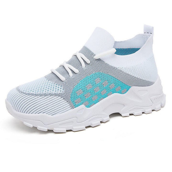 Damen Sportliche Sneaker mit atmungsaktiver Strickoberfläche und flexibler Sohle Drune