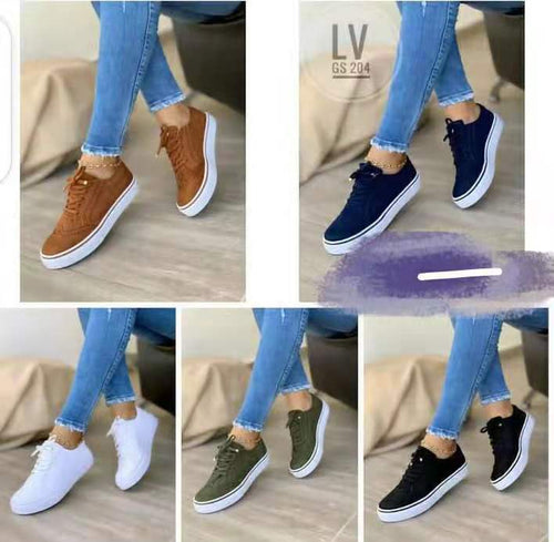 Damen Sneaker mit modischem Textilobermaterial und dämpfender Sohle Drune