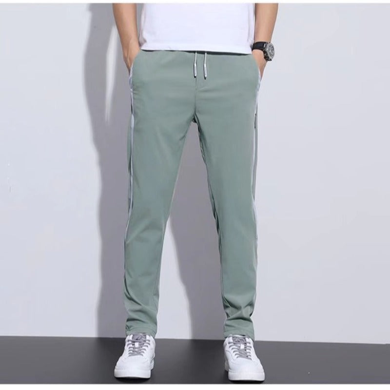 Herren Sportliche Freizeithose mit Kontraststreifen Drune