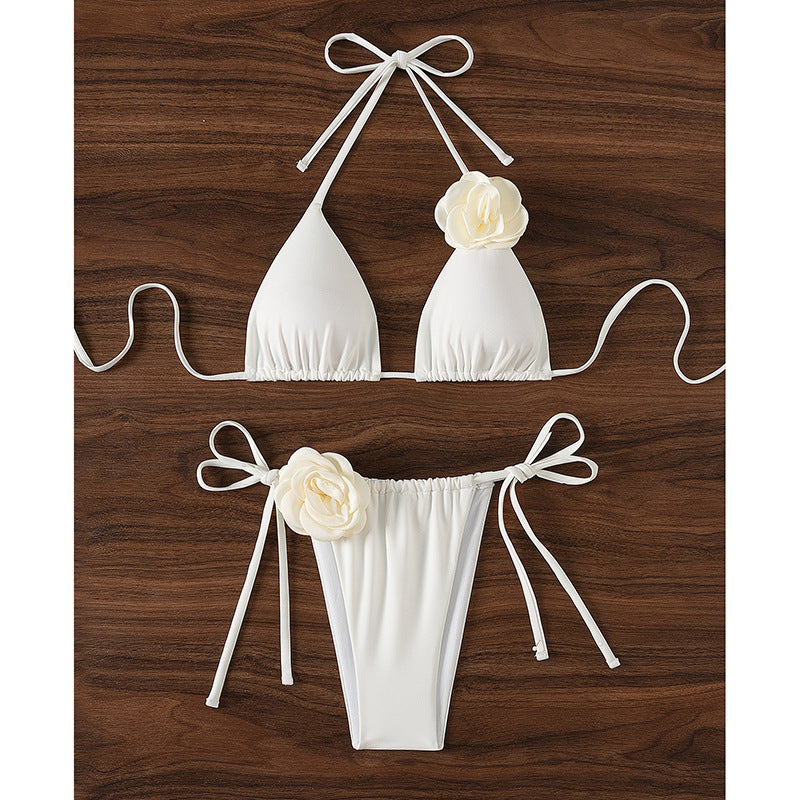 Damen Bikini-Set mit verspieltem Blumenmotiv Drune