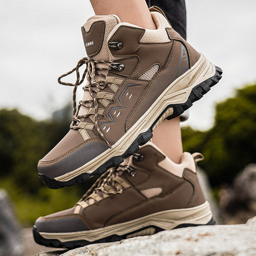 Damen Mid-Cut Geländewanderstiefel mit D‑Ring‑Schnürung, verstärktem Zehenschutz und griffiger Mehrzonen‑Trailsohle Drune