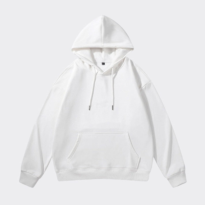 Unisex Oversize-Kapuzenpullover mit schwerem French-Terry, geripptem Saum & Kängurutasche Drune