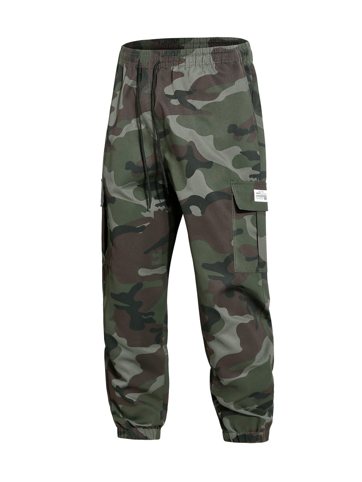 Herren Moderne Cargohose im Camouflage-Design Drune