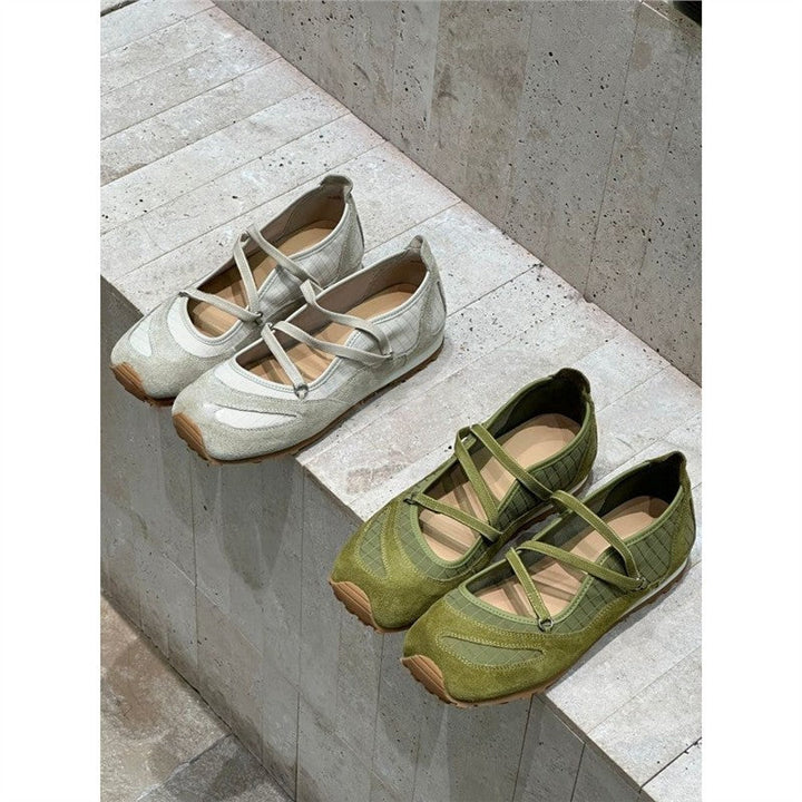 Damen Ballerinas mit elegantem Riemchen-Design Drune