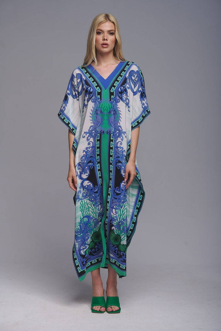 Damen Kaftan mit kunstvollem Muster und frischem Design Drune