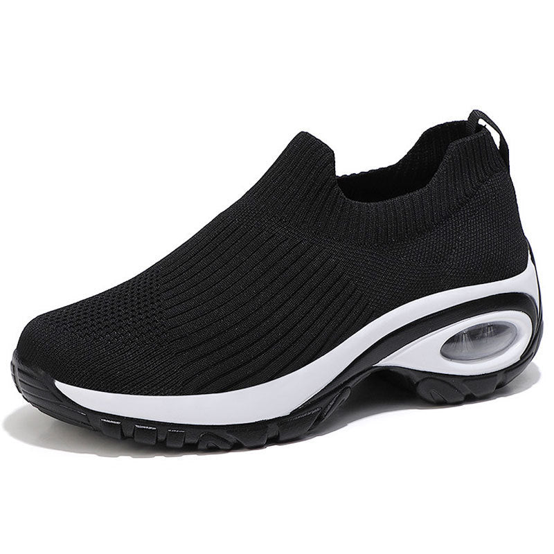 Damen Strick-Sockensneaker mit Luftpolster-Keilsohle Drune