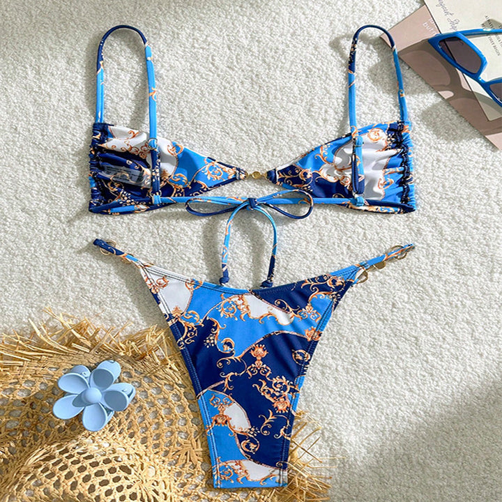 Damen Triangel-Bikini mit eleganten Design-Elementen Drune