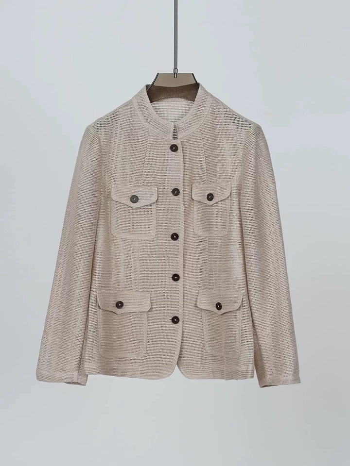 Damen Modische Sommerjacke aus leichtem Gewebe Drune