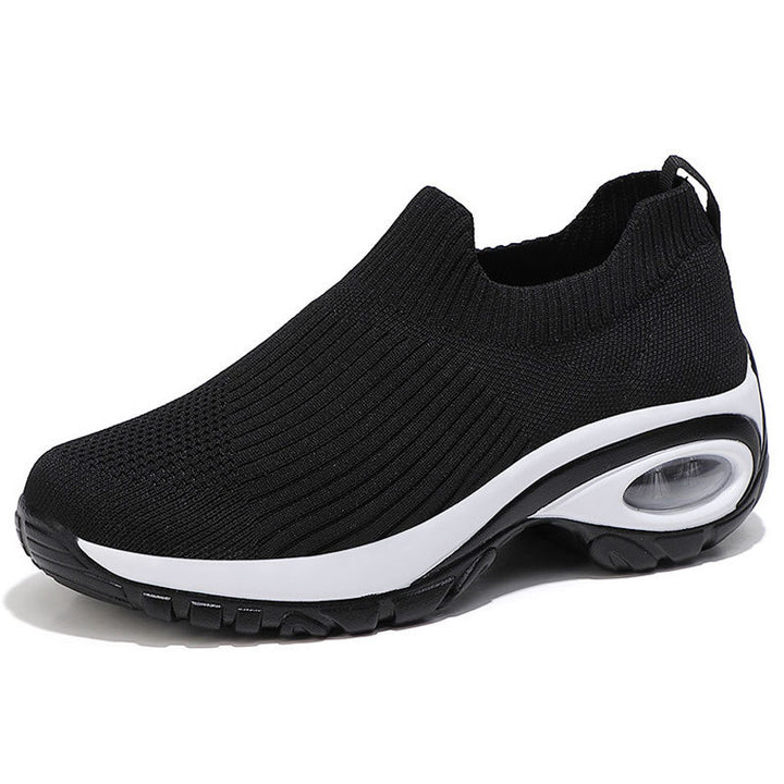 Damen Strick-Sockensneaker mit Luftpolster-Keilsohle Drune