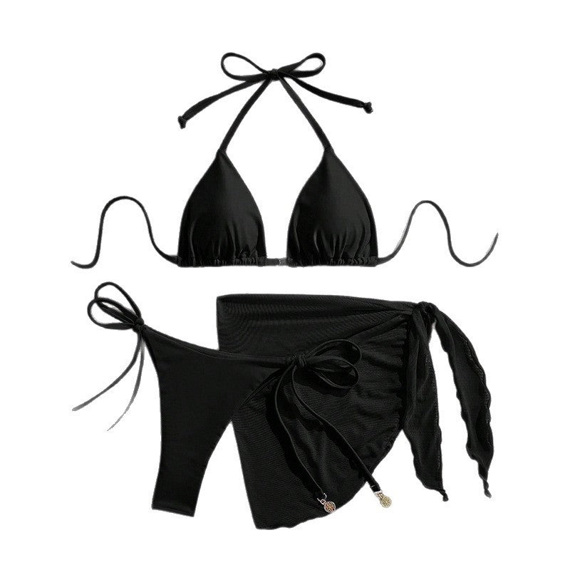 Damen Triangel-Bikini mit seitlichem Wickelrock Drune