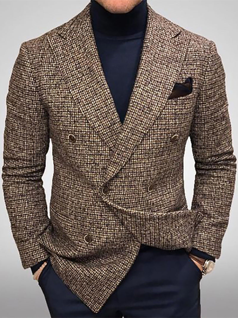 Herren elegante doppelte Brustjacke Drune