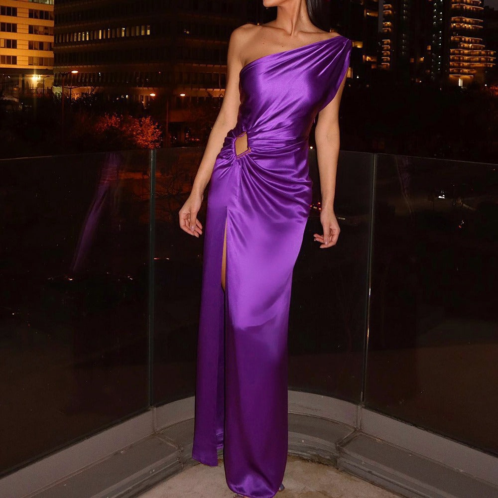 Drune | Asymmetrisches Schulter-Abendkleid