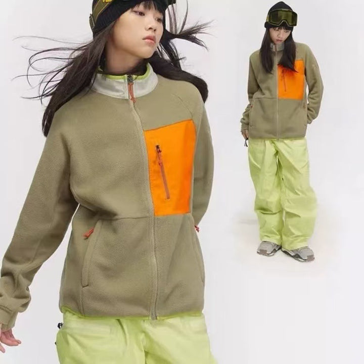 Damen funktionale Outdoor-Jacke mit praktischen Reißverschlusstaschen Drune