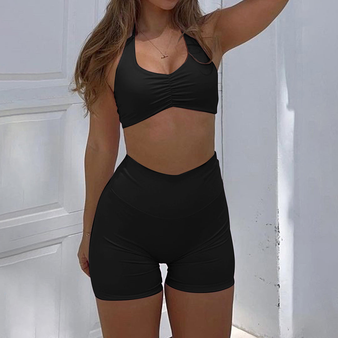 Damen Sportliches Zweiteiliges Badeset mit elastischem Material Drune