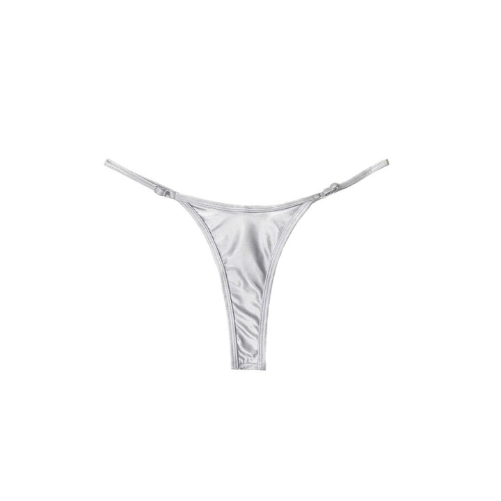 Damen Hochwertiger Metallic-String-Tanga mit verstellbaren Trägern Drune