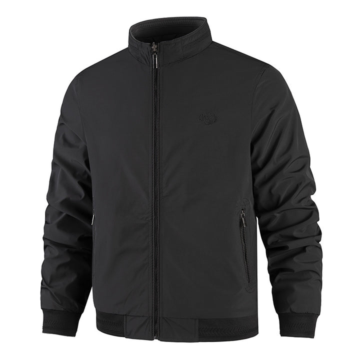 Herren Modische Übergangsjacke mit hohem Kragen und praktischen Seitentaschen Drune