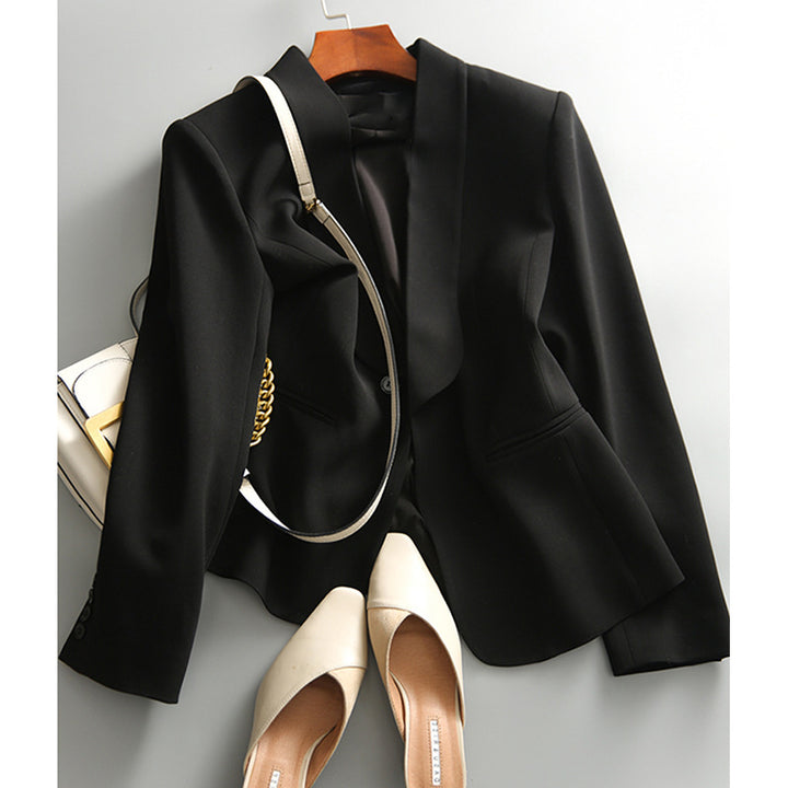 Damen Figurnaht-taillierter Blazer mit Schalkragen und formgebender Innenverarbeitung Drune