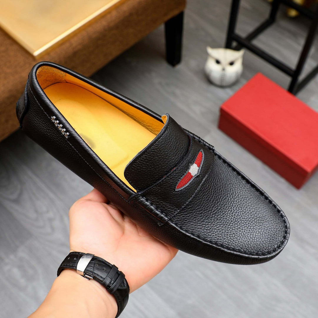 Herren Mokassin aus hochwertigem Leder mit eleganter Ziernaht Drune
