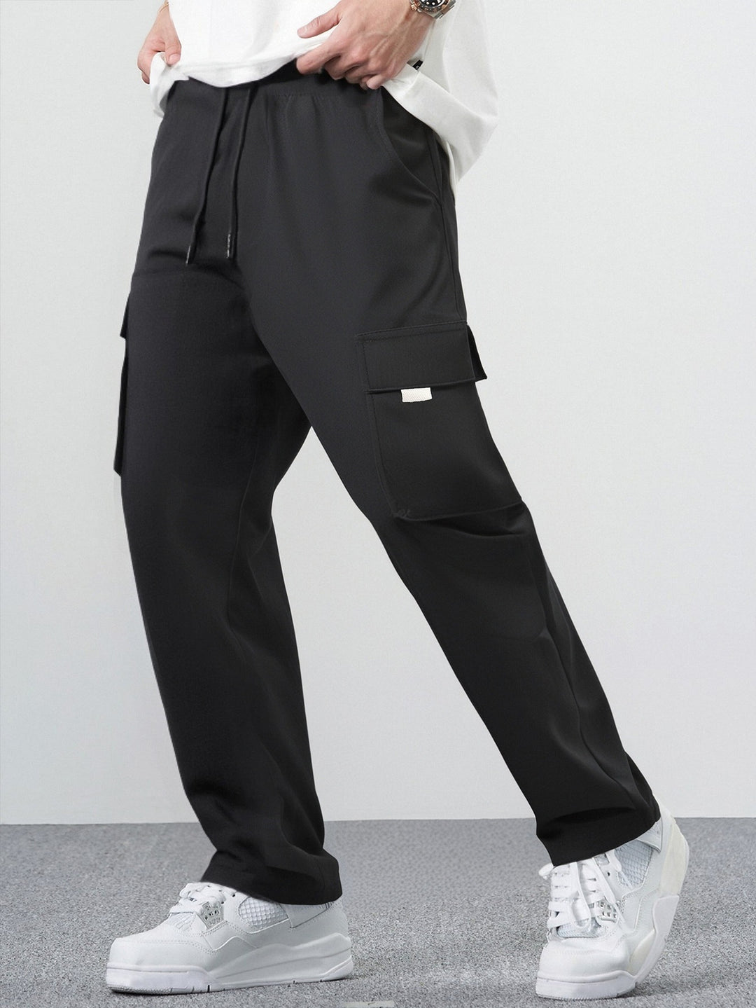 Herren Modische Cargo-Hose mit praktischen Seitentaschen Drune