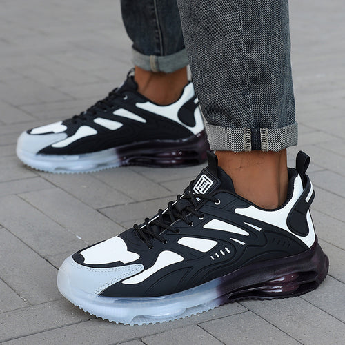 Herren nan futuristischer leistungsorientierter Lifestyle-Sneaker mit durchgehender Luftkammersohle und thermogeformten Kunststoffapplikationen Drune