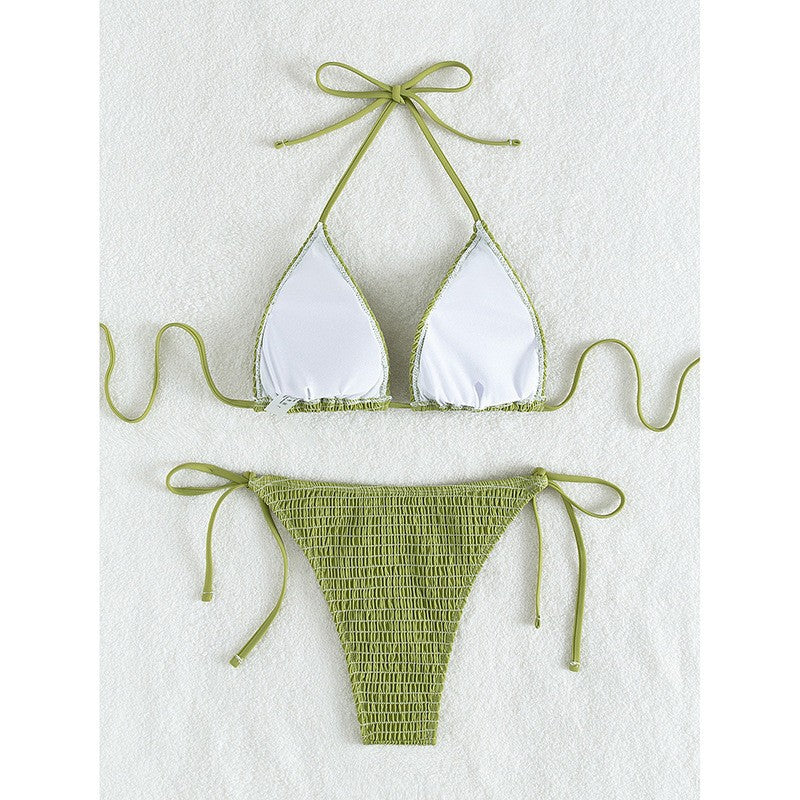 Damen Triangel-Bikini mit gerafftem Design Drune