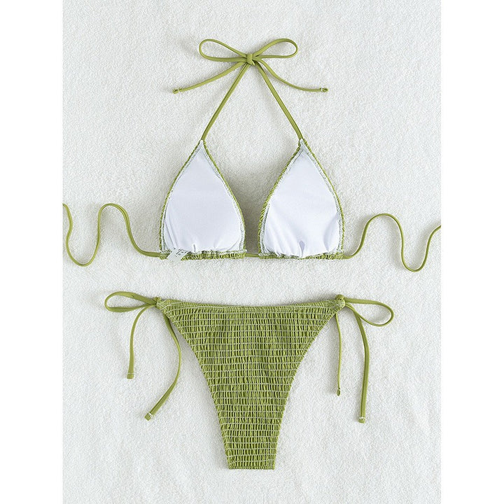 Damen Triangel-Bikini mit gerafftem Design Drune