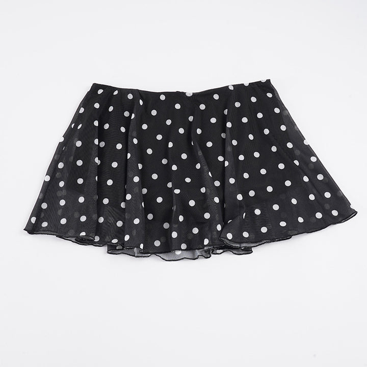 Damen luftige und schicke Polka Dot Minirock Drune