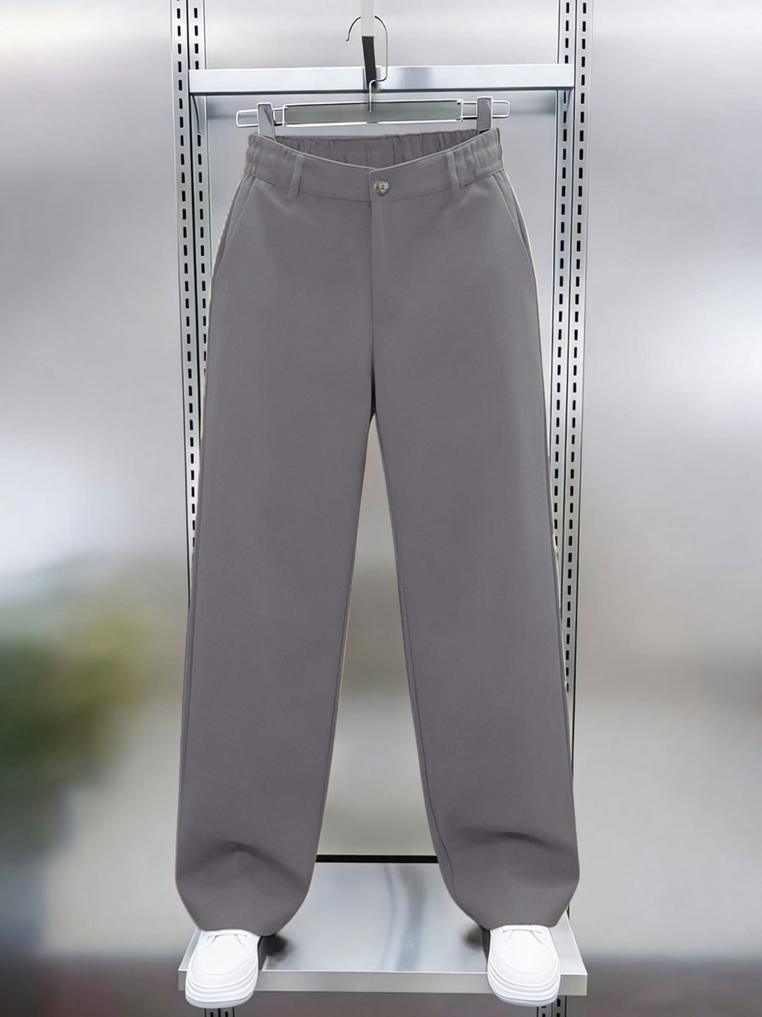 Herren weite Chinohose im Relaxed‑Fit mit elastischem Komfortbund und Seitentaschen Drune