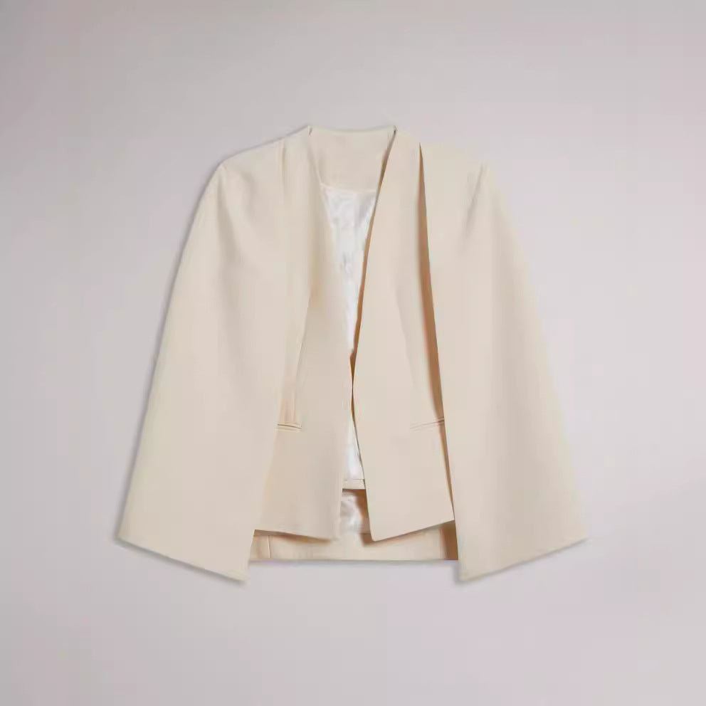 Damen kimonoinspirierter Cape‑Blazer im fließenden Tailoring‑Look Drune