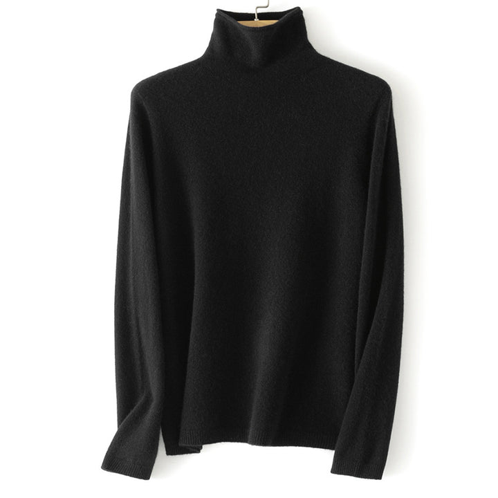 Damen Feinstrick Rollkragenpullover aus Kaschmirmischung leicht oversized Drune