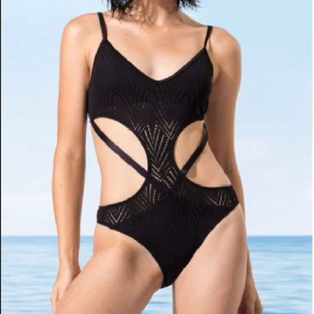 Damen Cut-Out Einteiler-Badeanzug mit innovativem Design Drune