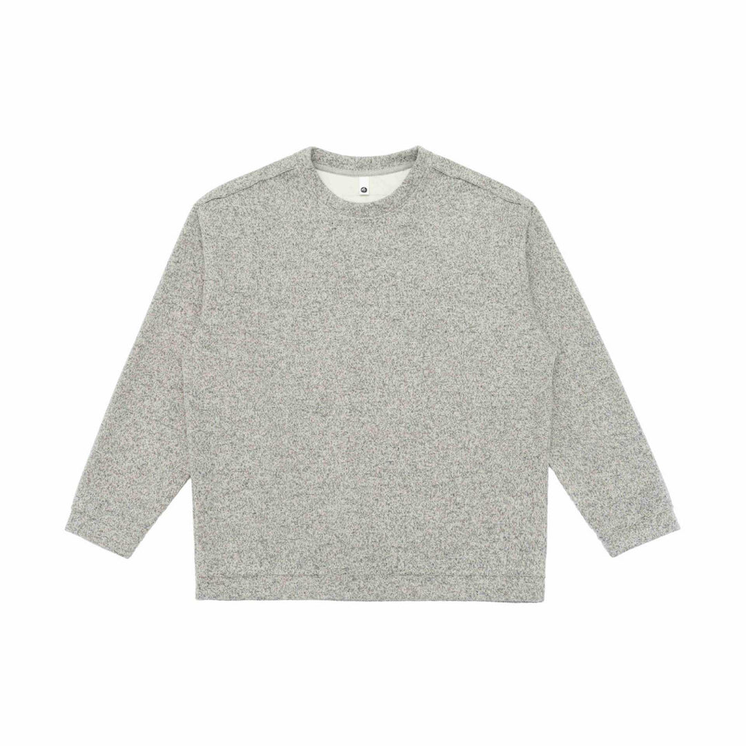 Unisex Feinstruktur-Sweatshirt mit Rundhalsausschnitt und Oversize‑Silhouette Drune