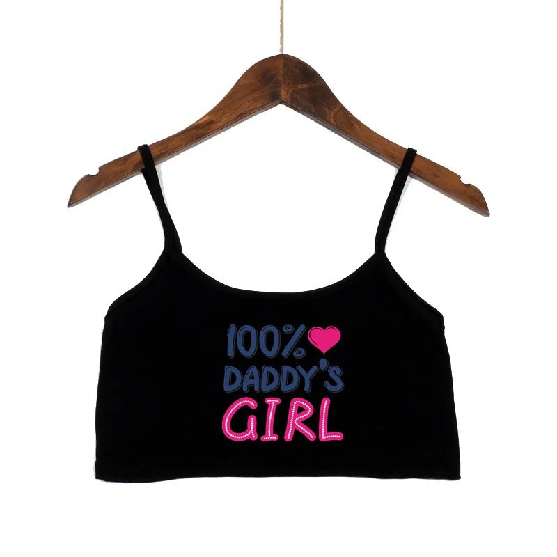Damen modisches Crop-Top mit verzierten Trägern Drune