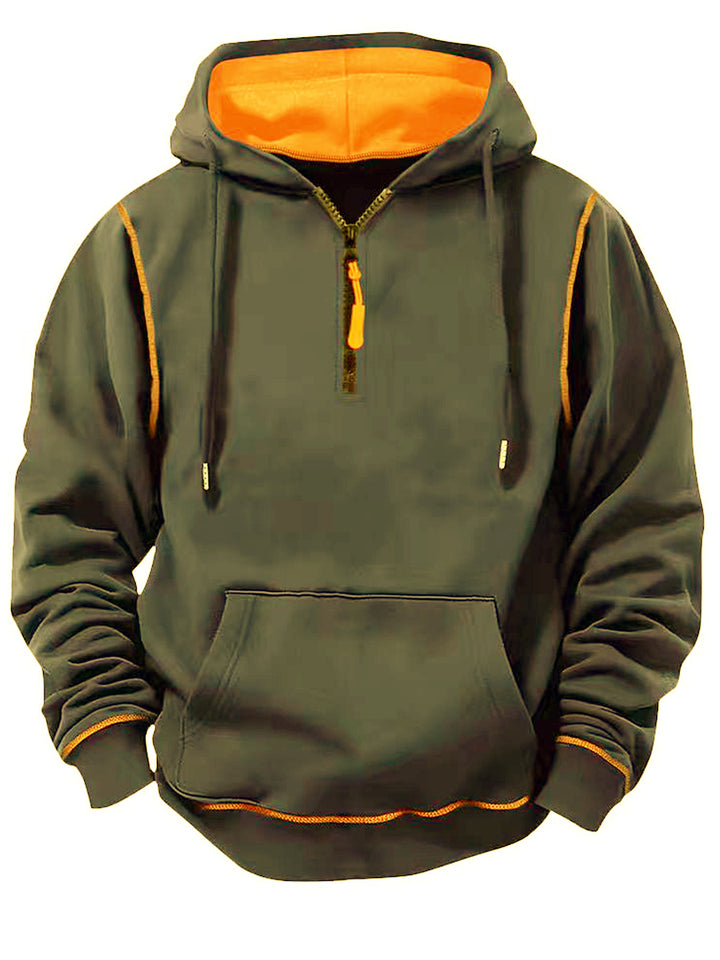 Herren Sportliche Kapuzenjacke mit Reißverschluss Drune