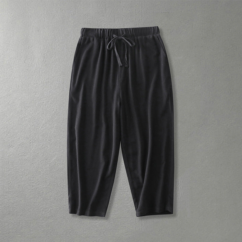 Damen Locker geschnittene Freizeit-Hose mit elastischem Bund und Tunnelzug Drune