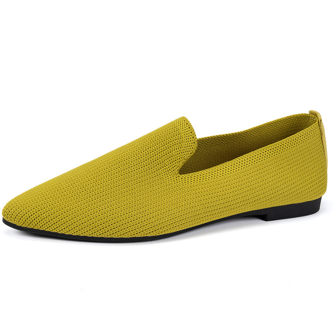 Damen Ballerinas mit kreativem Hahnentrittmuster und flexiblem Fußbett Drune