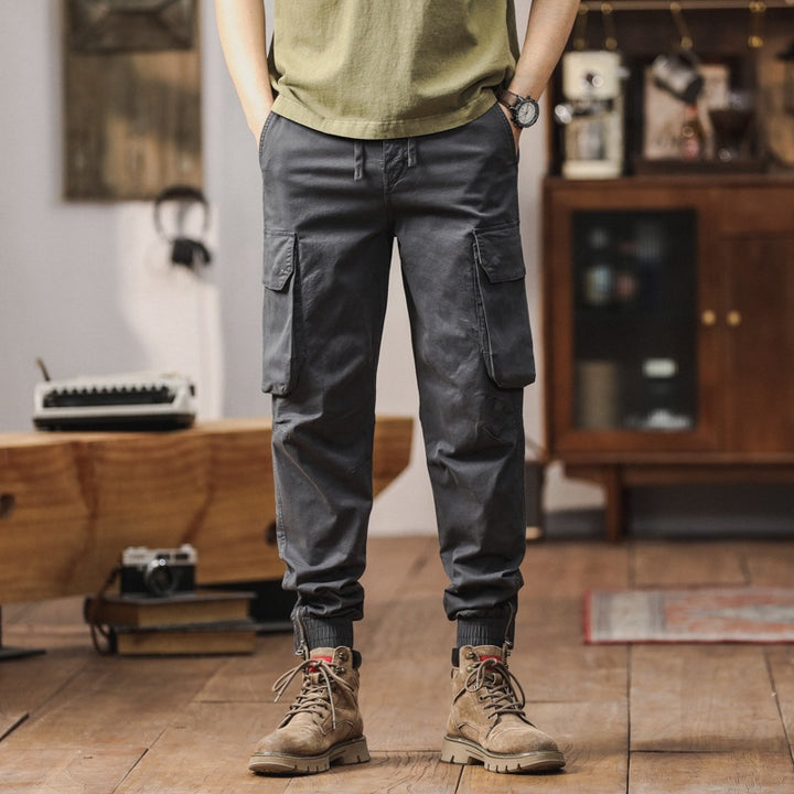 Herren Multifunktionale Cargohose mit elastischem Bund Drune