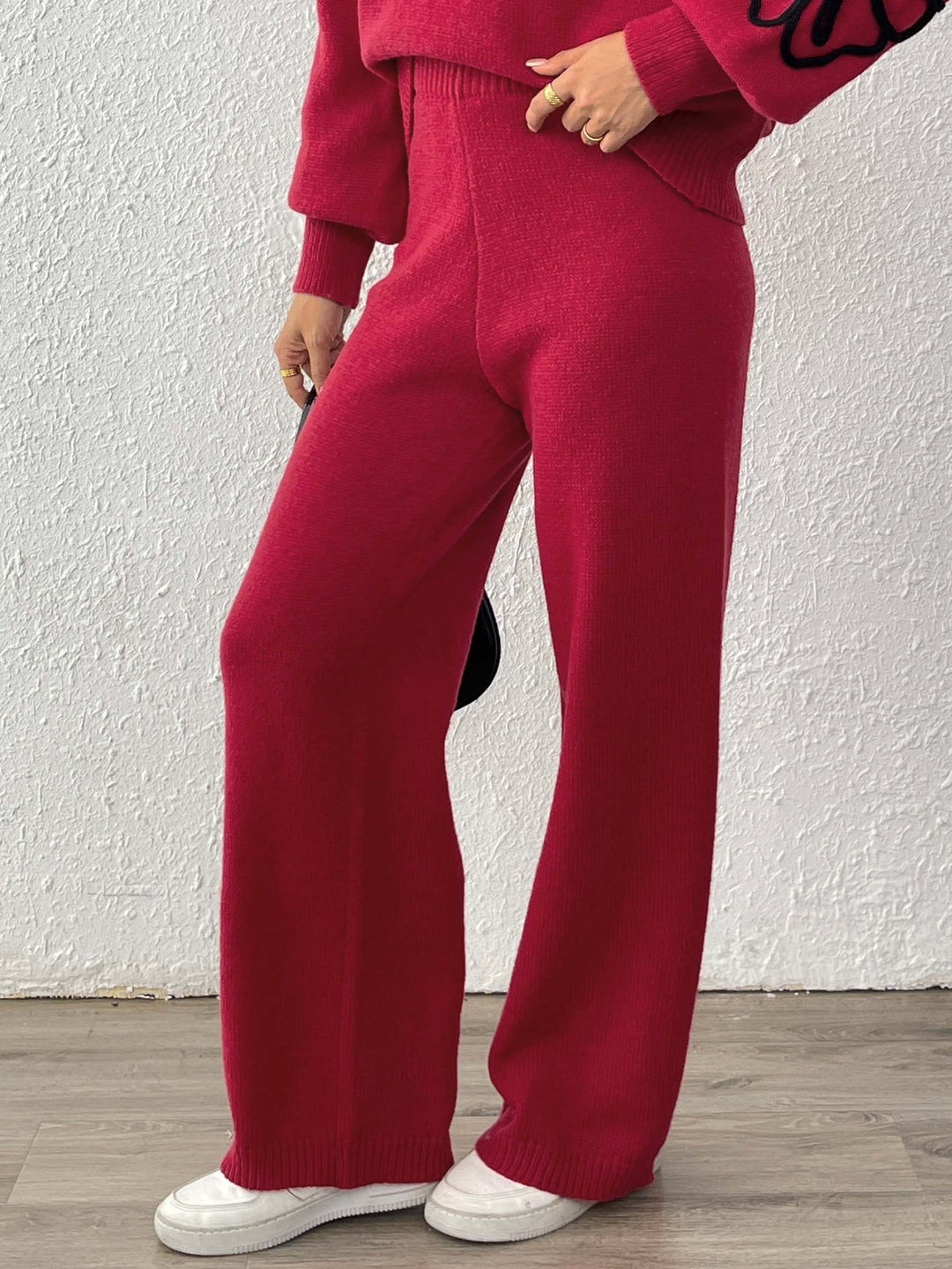 Damen Weite Strickhose Drune