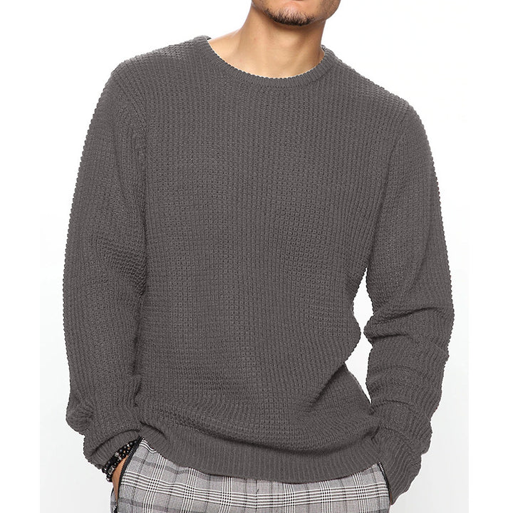 Herren Grobstrickpullover mit strukturiertem Muster und lässigem Schnitt Drune