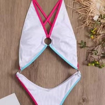Damen Badeanzug mit verführerischem Cut-Out und modischen Akzenten Drune